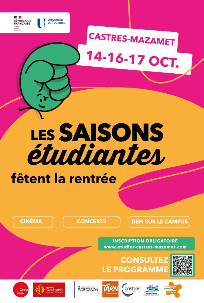 Affiche Les saisons étudiantes 2024